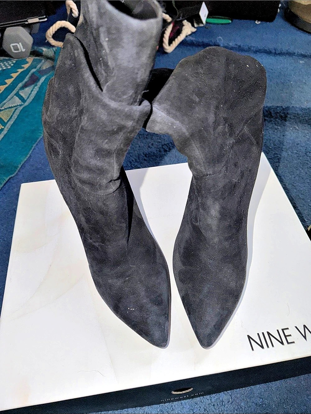 Nine West mid calf suede boots